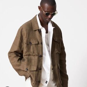 🆕 Todd Snyder 100% linen safari jacket